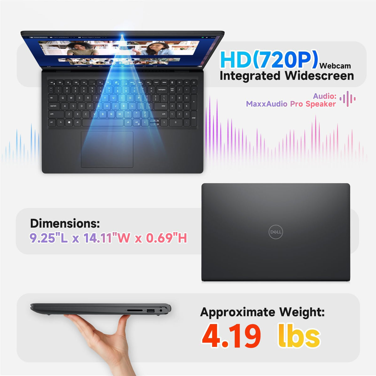 15.6" Touchscreen Laptop, 8GB DDR5 RAM, 512GB SSD, Intel i7-1355U B305886
