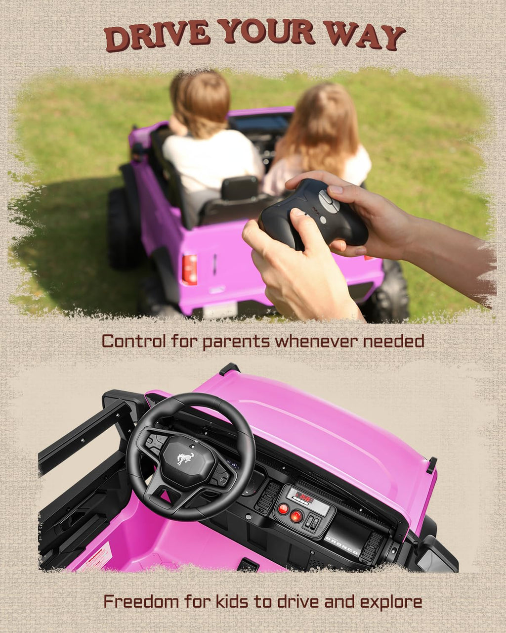 24V 2 Seater Electric Ride on Truck with Remote Control D924