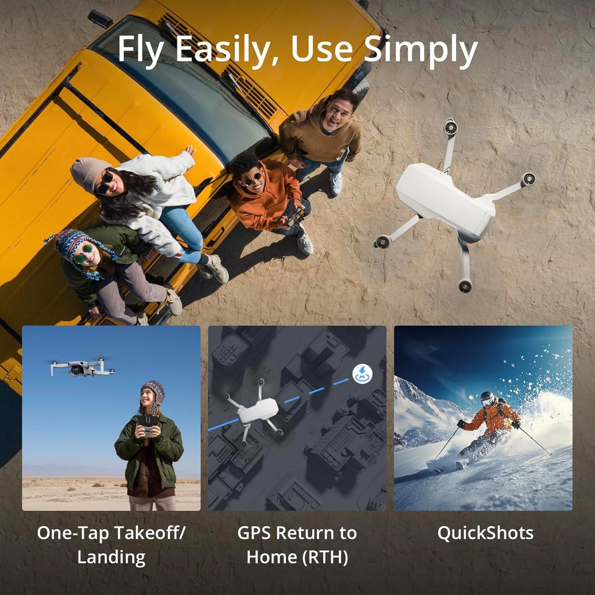 Mini Drone with Camera 4K Under 249g C102407