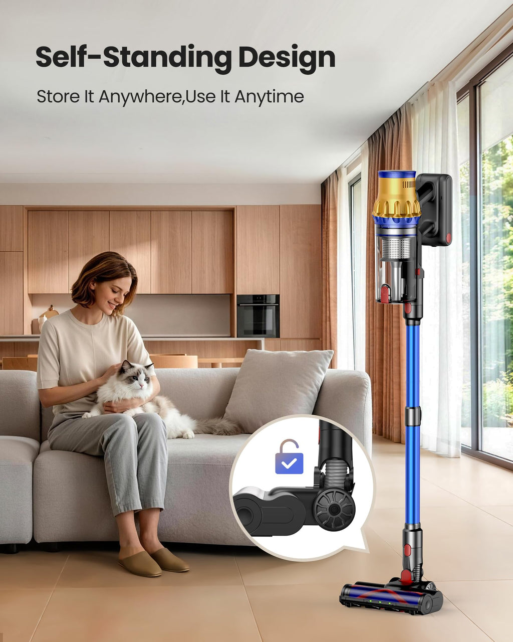 650W 55Kpa Cordless Stick Vacuum Cleaner T378106