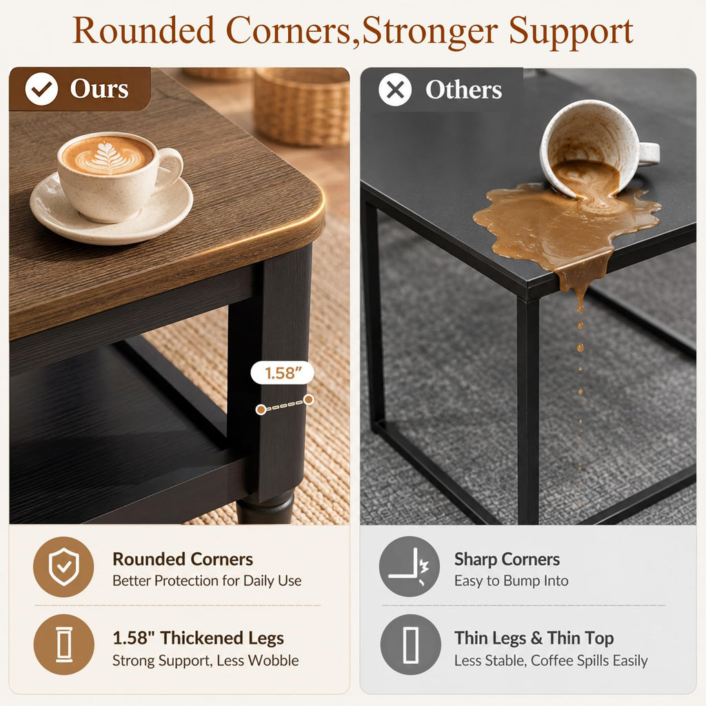 40" Black Coffee Table H820768