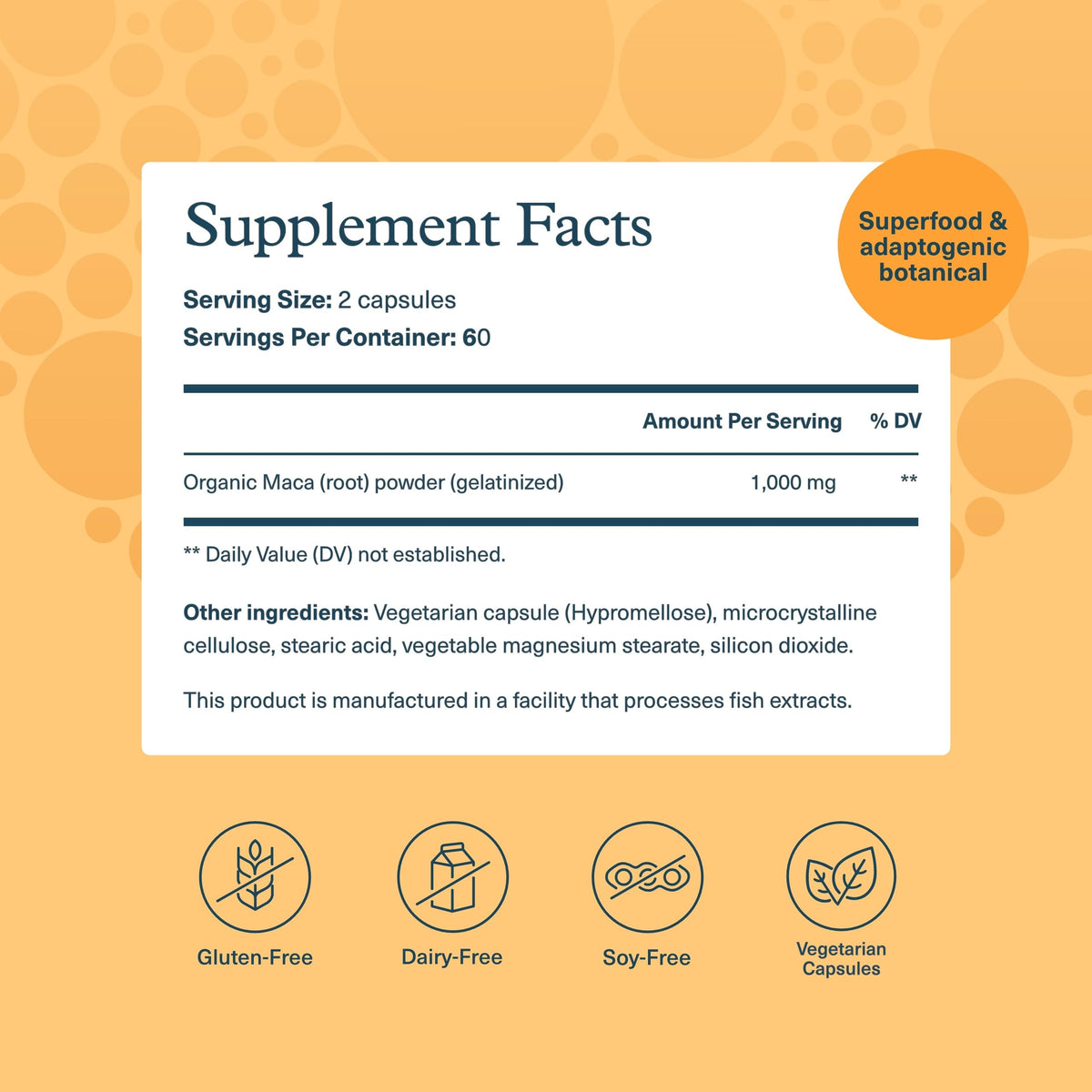Maca Root 120 Vegetarian Capsules R61401