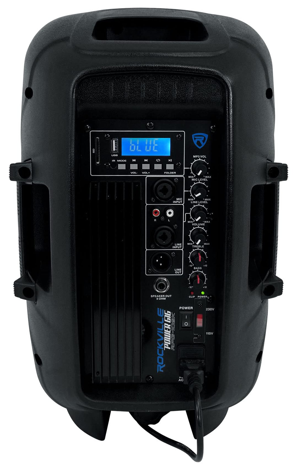 Powered PA Speaker Package with Mic Stands Cables H208