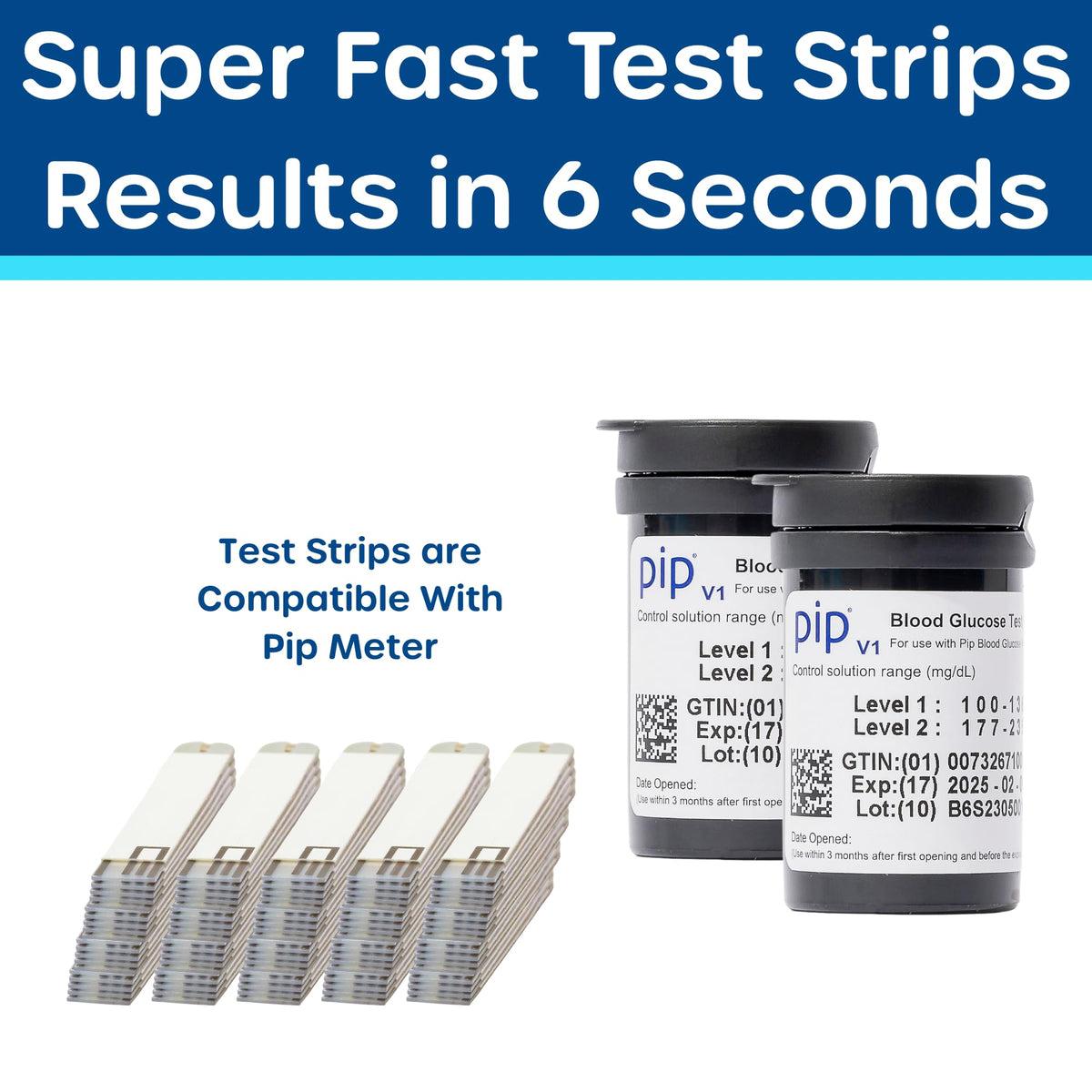Blood Glucose Test Strips and Lancets 100 Count 30G 1.0mm S4284
