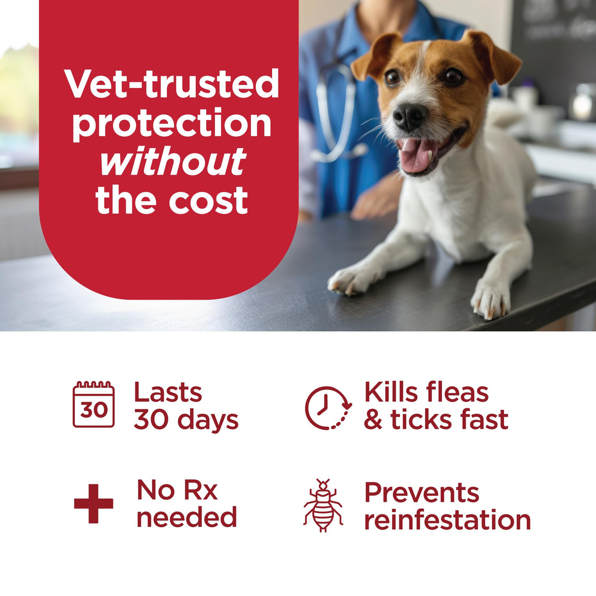 Flea Treatment for Dogs 89+ lbs 3 Doses J71988