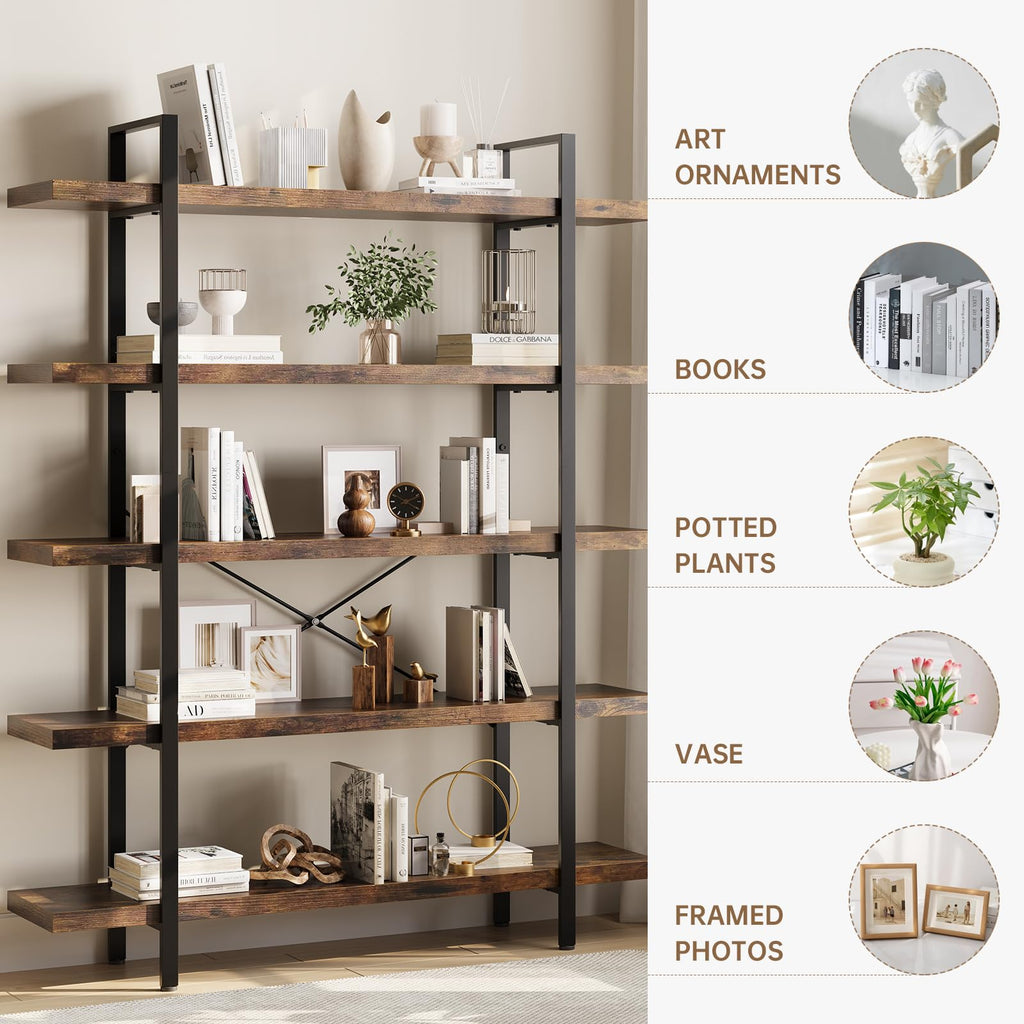 Heavy Duty 5 Tier Industrial Bookcase L564971