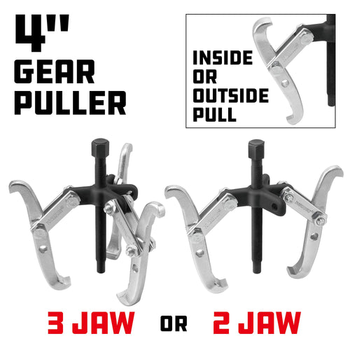 2/3 Jaw Reversible Gear Puller Set, 4-Inch B108957