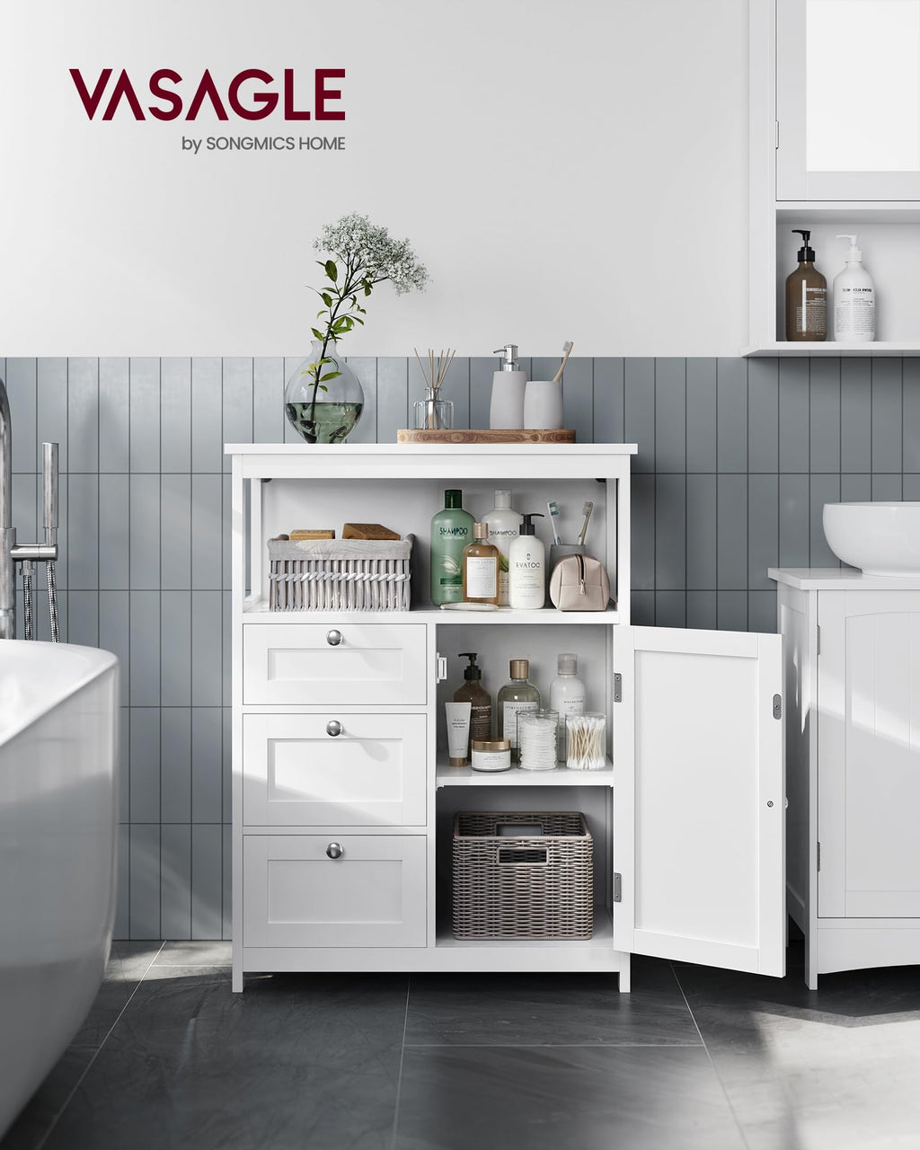 Bathroom Storage Cabinet with 3 Drawers M251