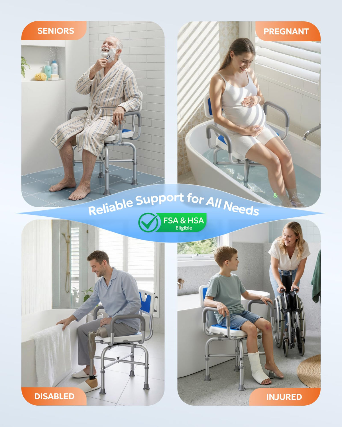 360° Swivel Shower Chair Z512