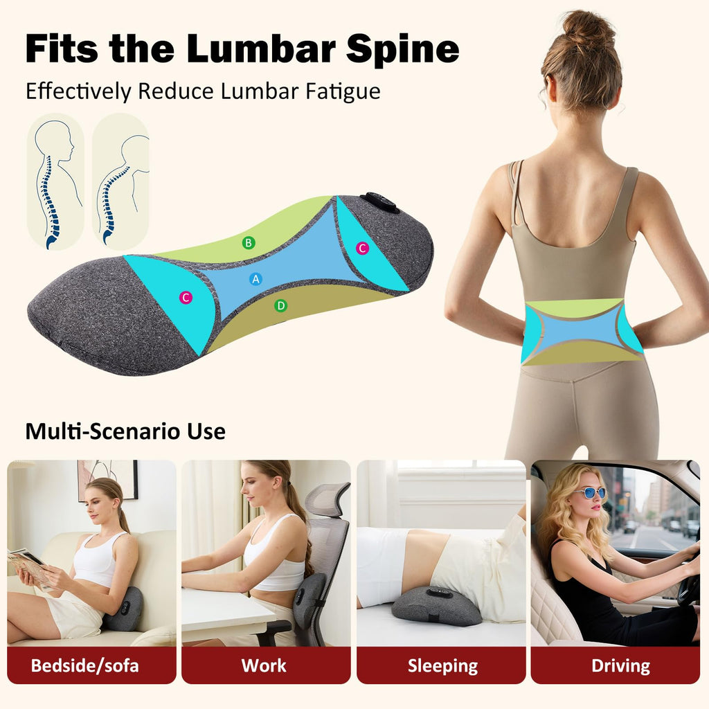 Back Massager with Heat, Vibration, Airbag Stretch J508