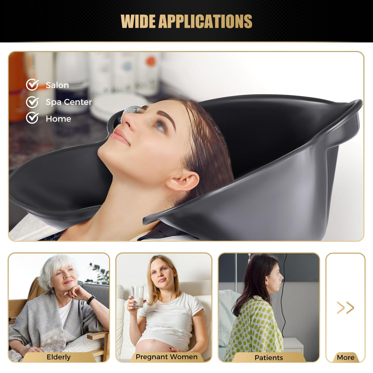 Portable Shampoo Bowl with Electric Pump C7956