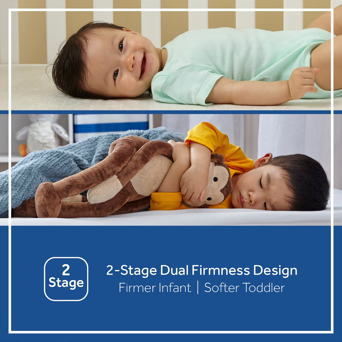 2 Stage Waterproof Crib Mattress K6794
