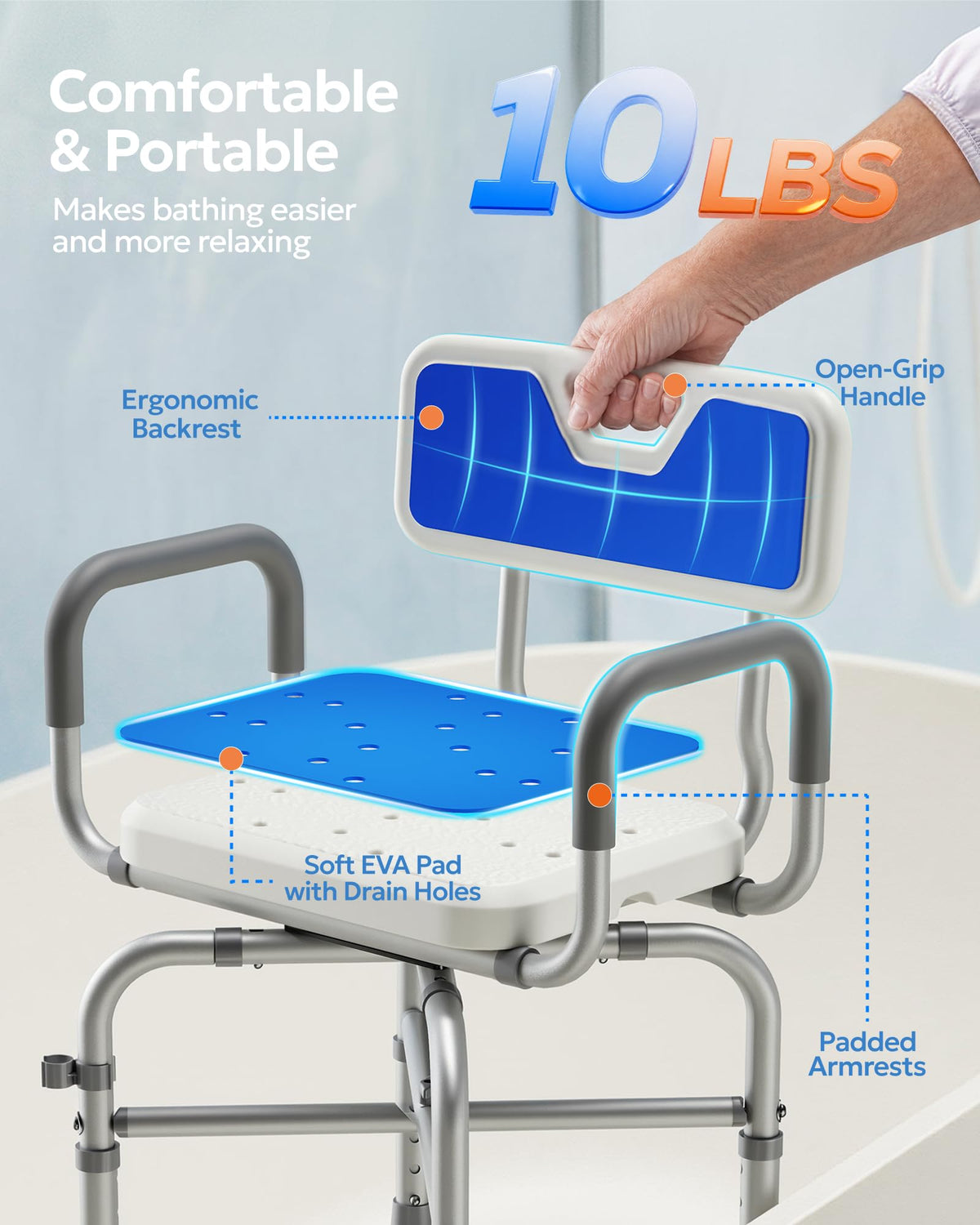 360° Swivel Shower Chair Z512