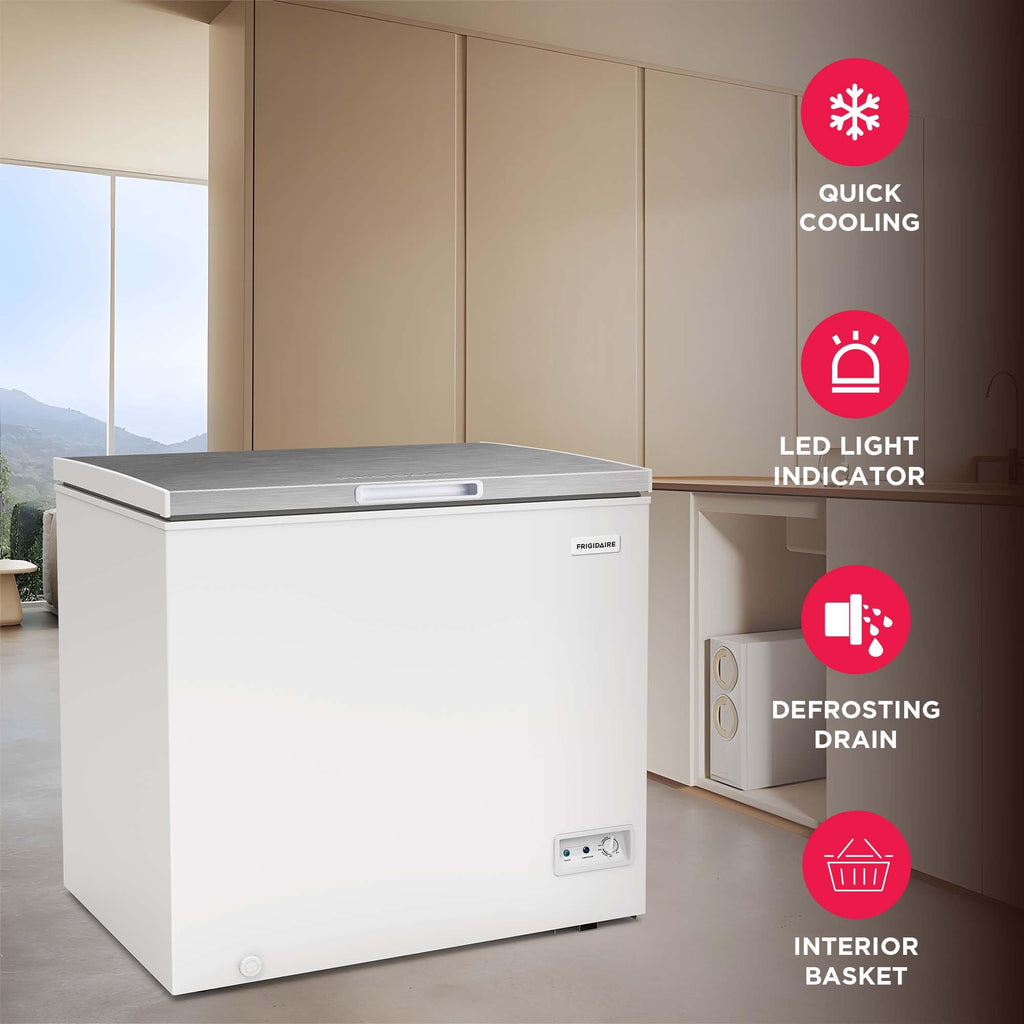 7 Cu. Ft. Chest Freezer with Removable Wire Basket U897089