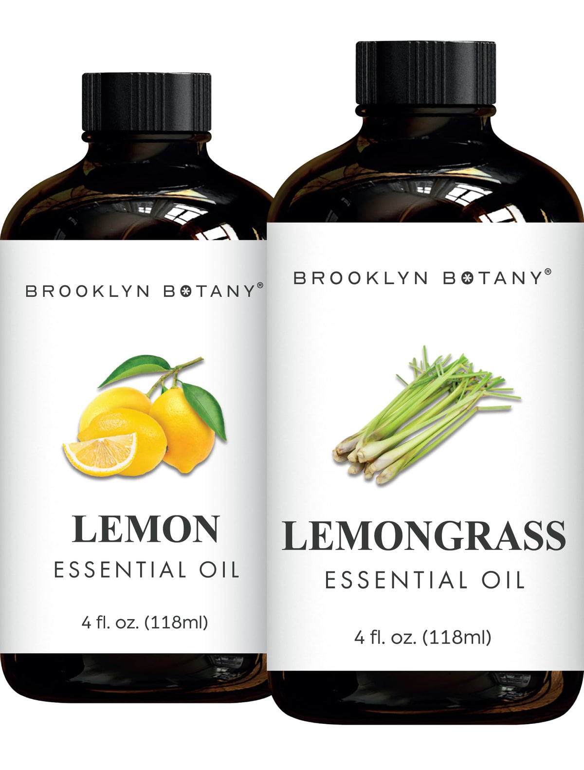 Lemon & Lemongrass Essential Oils 4 Fl Oz Pack of 2 X166