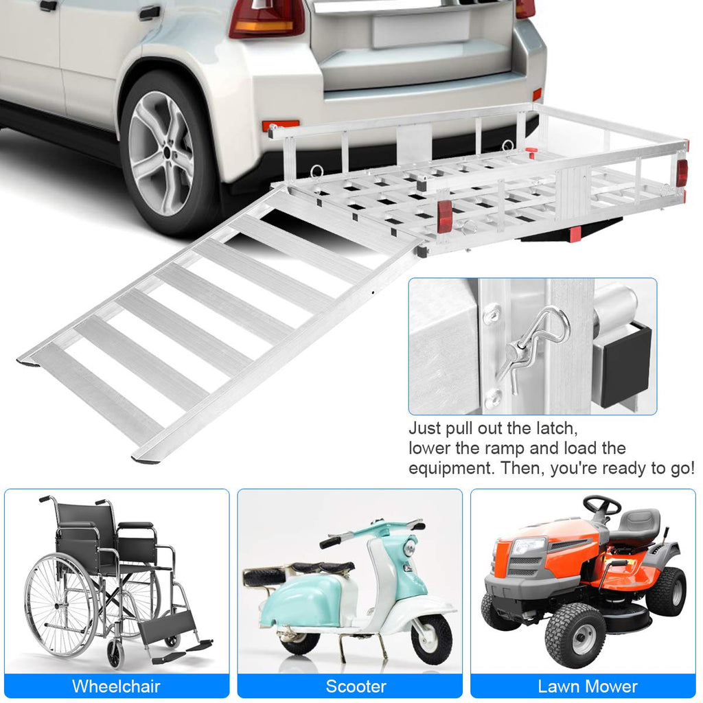 Aluminum Cargo Carrier with Ramp P51609
