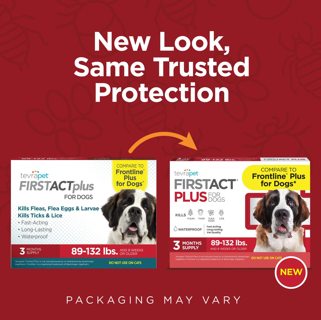 Flea Treatment for Dogs 89+ lbs 3 Doses J71988