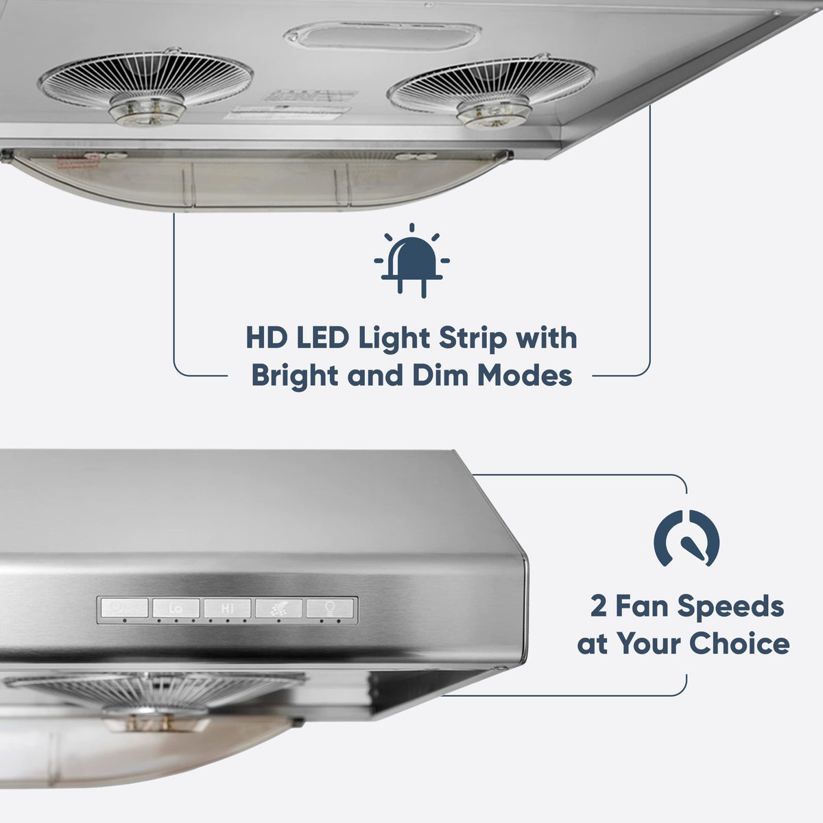 30 Inch 900 CFM Stainless Steel Under Cabinet Range Hood U6270