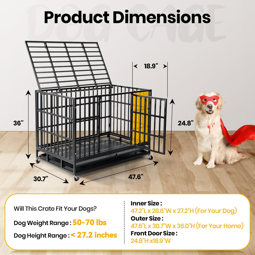 48 Inch Heavy Duty Dog Crate K7034