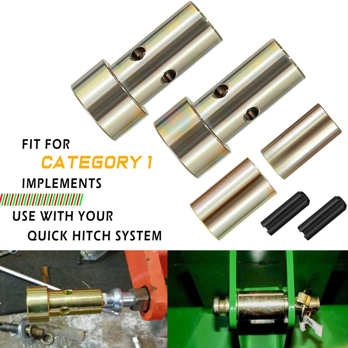 Quick Hitch Bushing Kit with Top Link Pin W9270