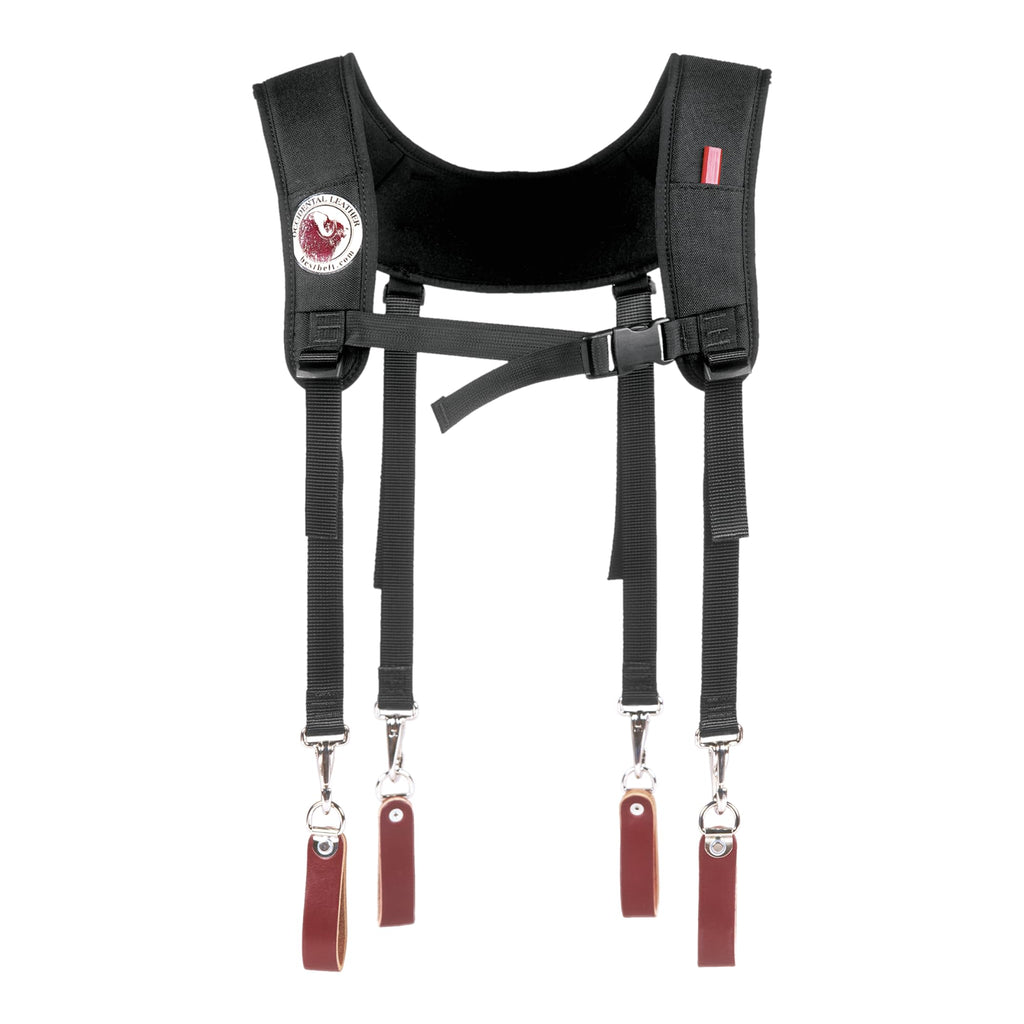 Leather Suspenders with Pockets I5490