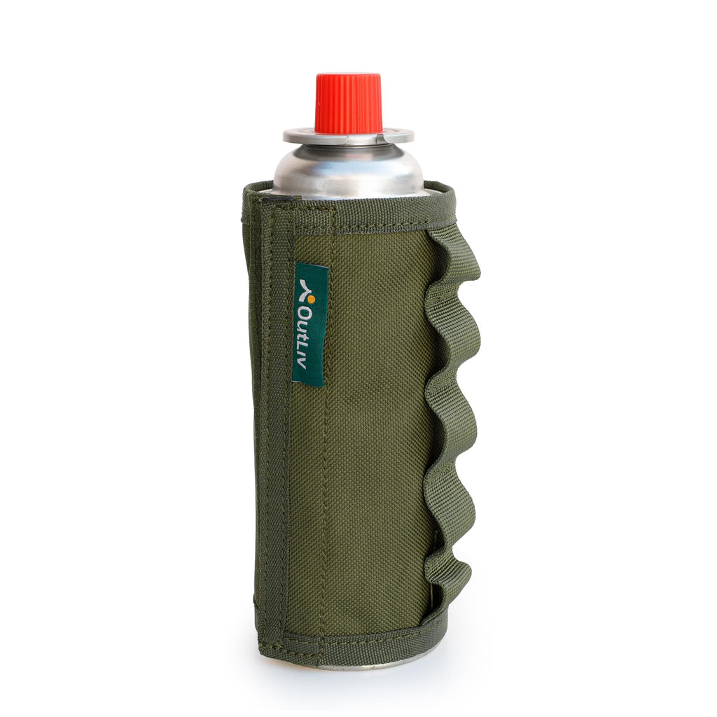 Tactical Outdoor Protective Canister Sleeve for 8oz Butane Fuel Canisters Pack of 12 Woodland Green P984