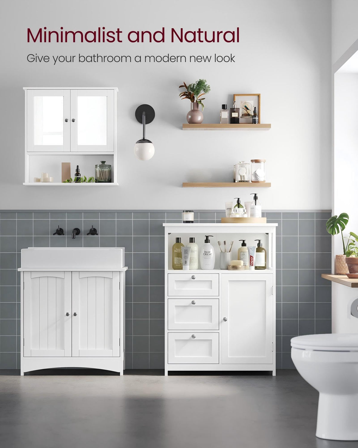 Bathroom Storage Cabinet with 3 Drawers M251