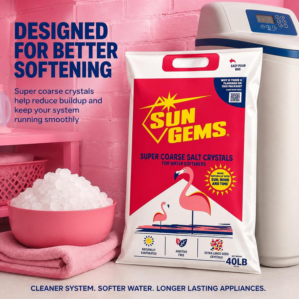 Super Coarse Water Softener Salt Crystals 40 lb D139680