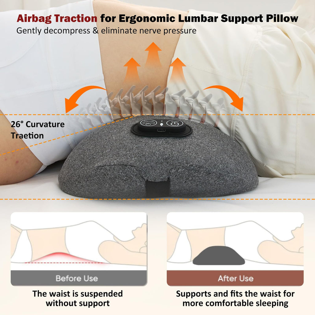 Back Massager with Heat, Vibration, Airbag Stretch J508