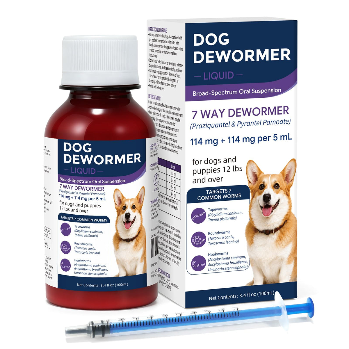 7 Way Dog Dewormer 3.4 fl oz U549