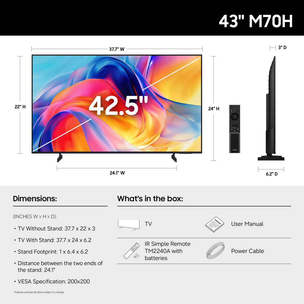 43-Inch Mini LED 4K Smart TV B59929