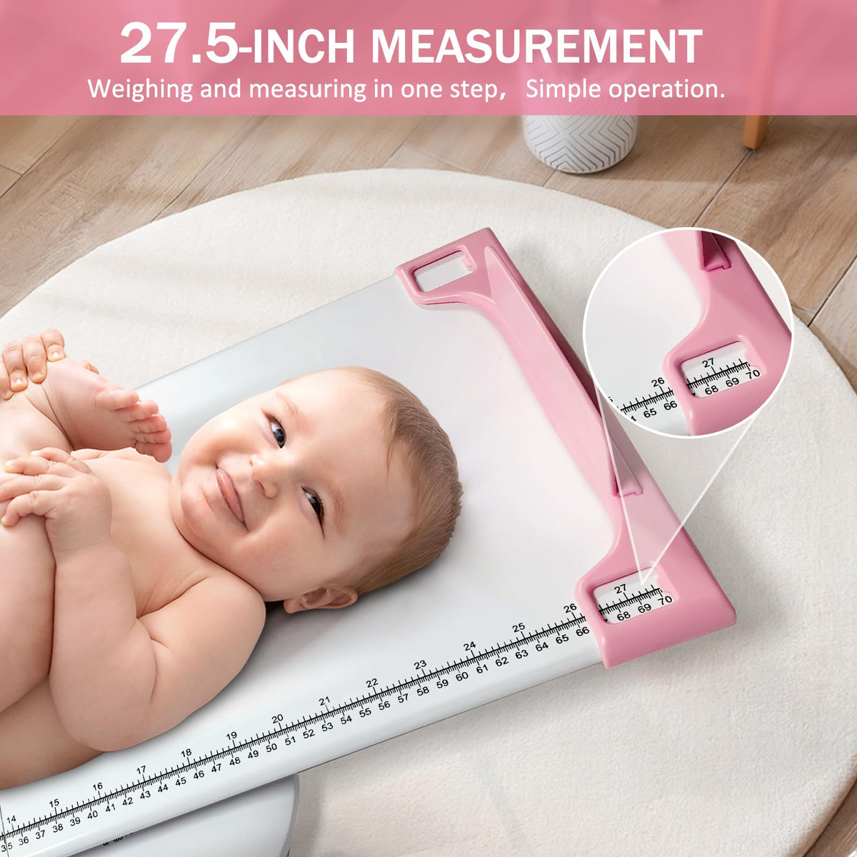Portable Digital Pet Scale with Height Markings V1034