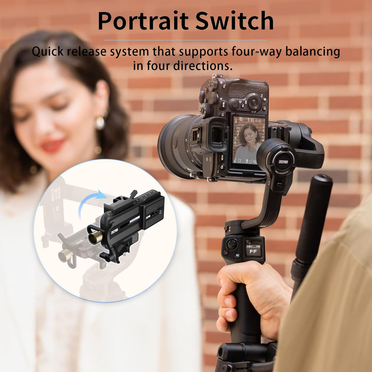 3-Axis Gimbal Stabilizer for DSLR and Mirrorless Camera U134512