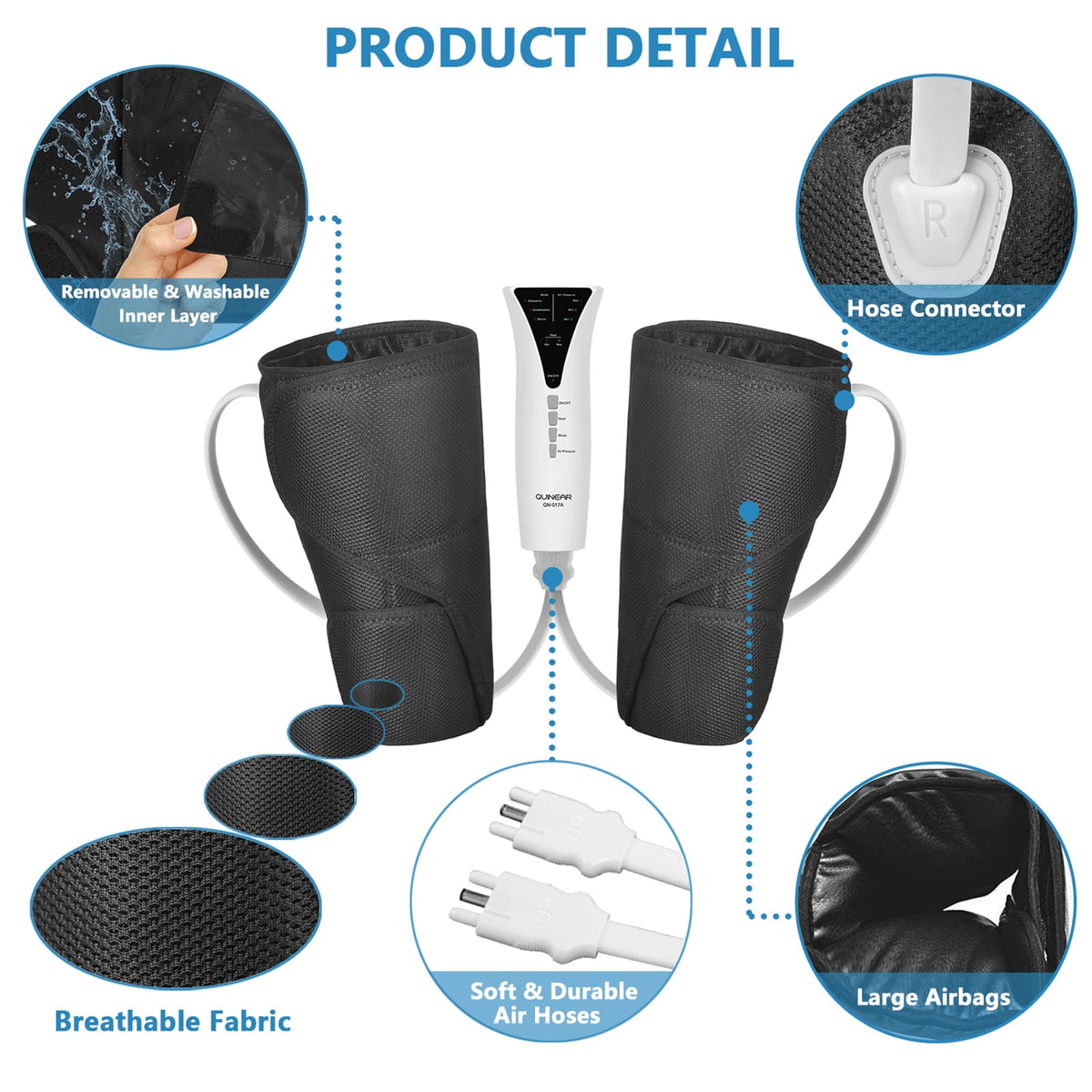 Heated Leg Compression Massager T726656