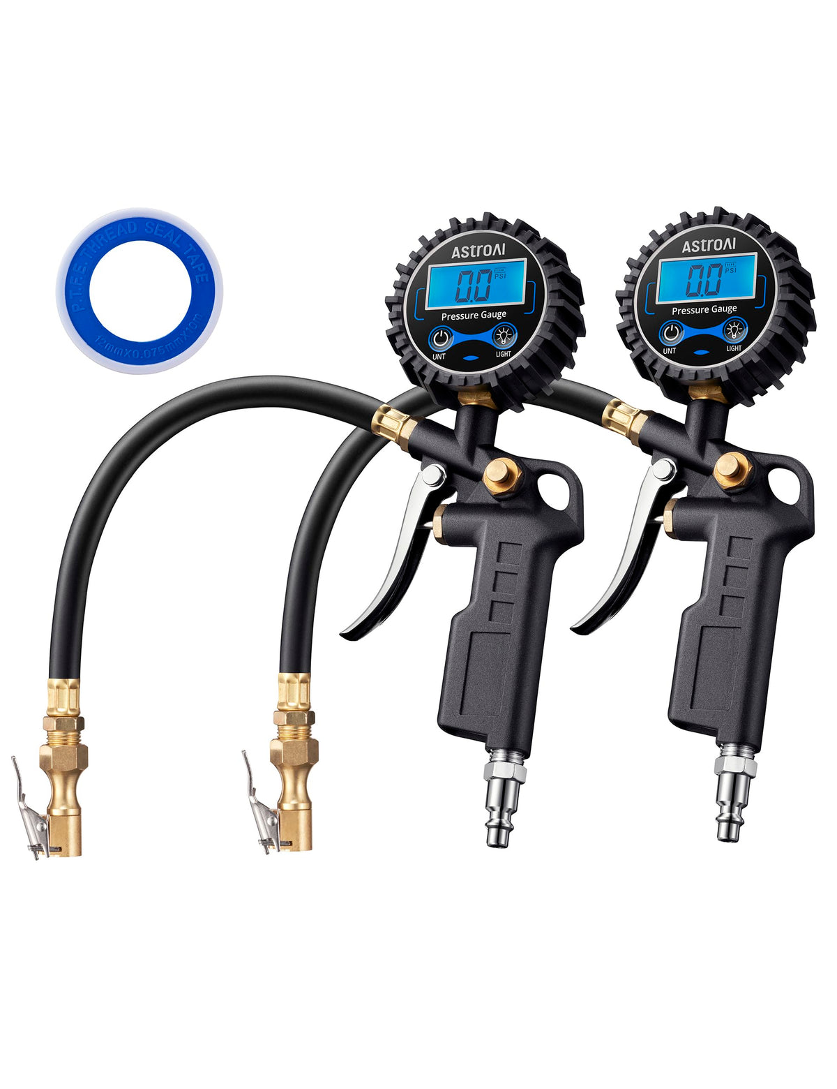 Digital Tire Pressure Gauge with Inflator 3-250 PSI U9888