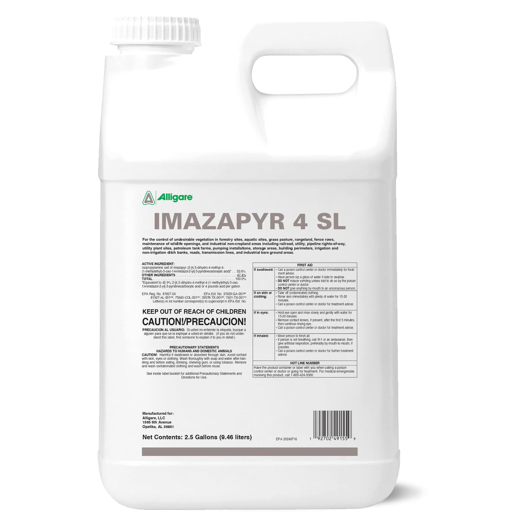 Imazapyr 4 SL Herbicide 2.5 Gallon Liquid Weed Killer U678899