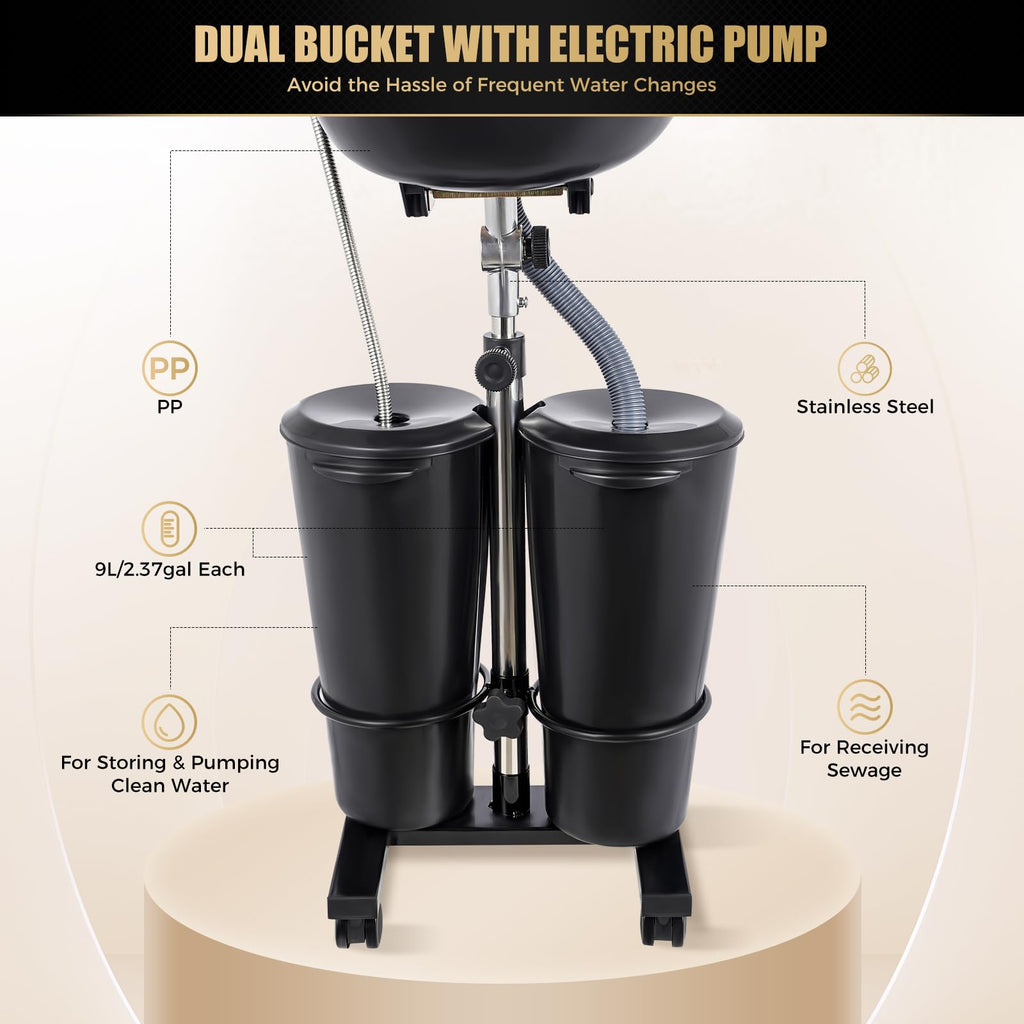 Portable Shampoo Bowl with Electric Pump C7956