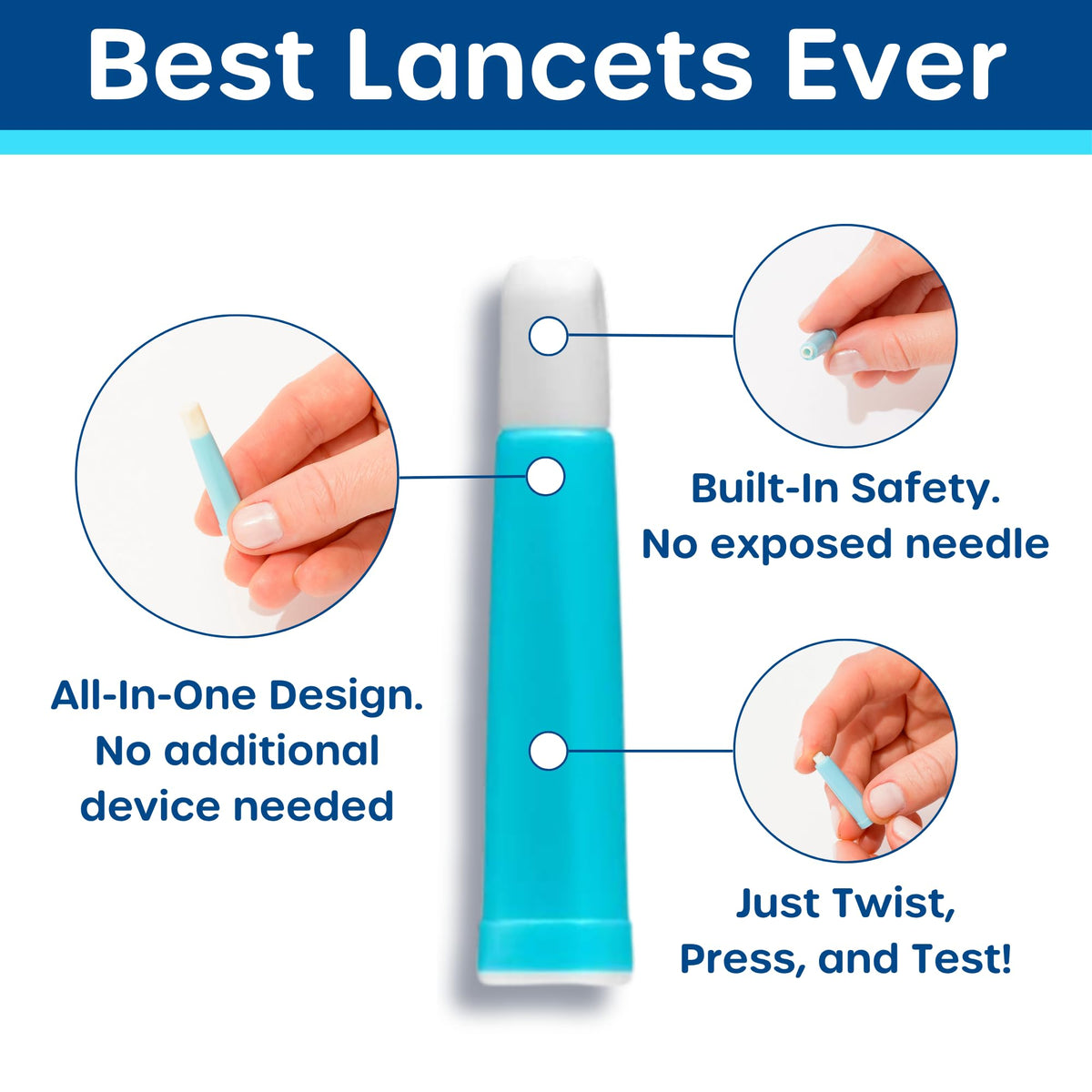 Blood Glucose Test Strips and Lancets 100 Count 30G 1.0mm S4284