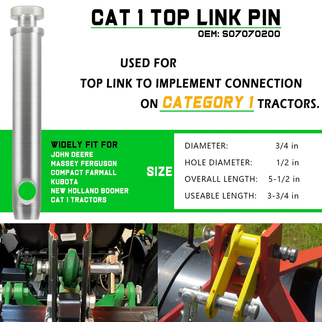 Quick Hitch Bushing Kit with Top Link Pin W9270