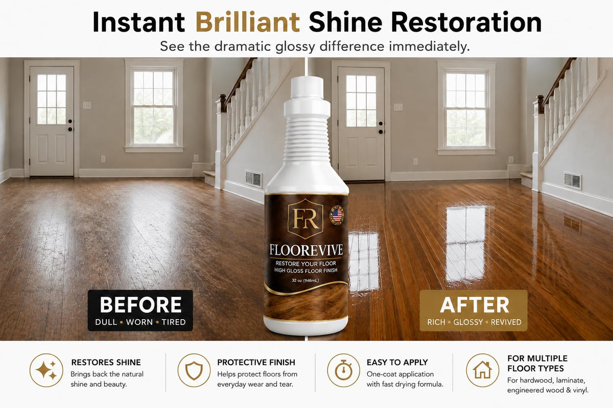 Wood Floor Polish & Shine Restorer, 32 Fl Oz Pack of 2 F391