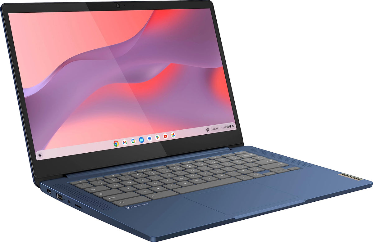 14'' FHD Touchscreen Slim Light Laptop Computer, 4GB RAM, 64GB eMMC, Chrome OS, Abyss Blue C132