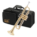 Bb Trumpet with Yellow Brass Bell and Stainless Steel Valves A7635