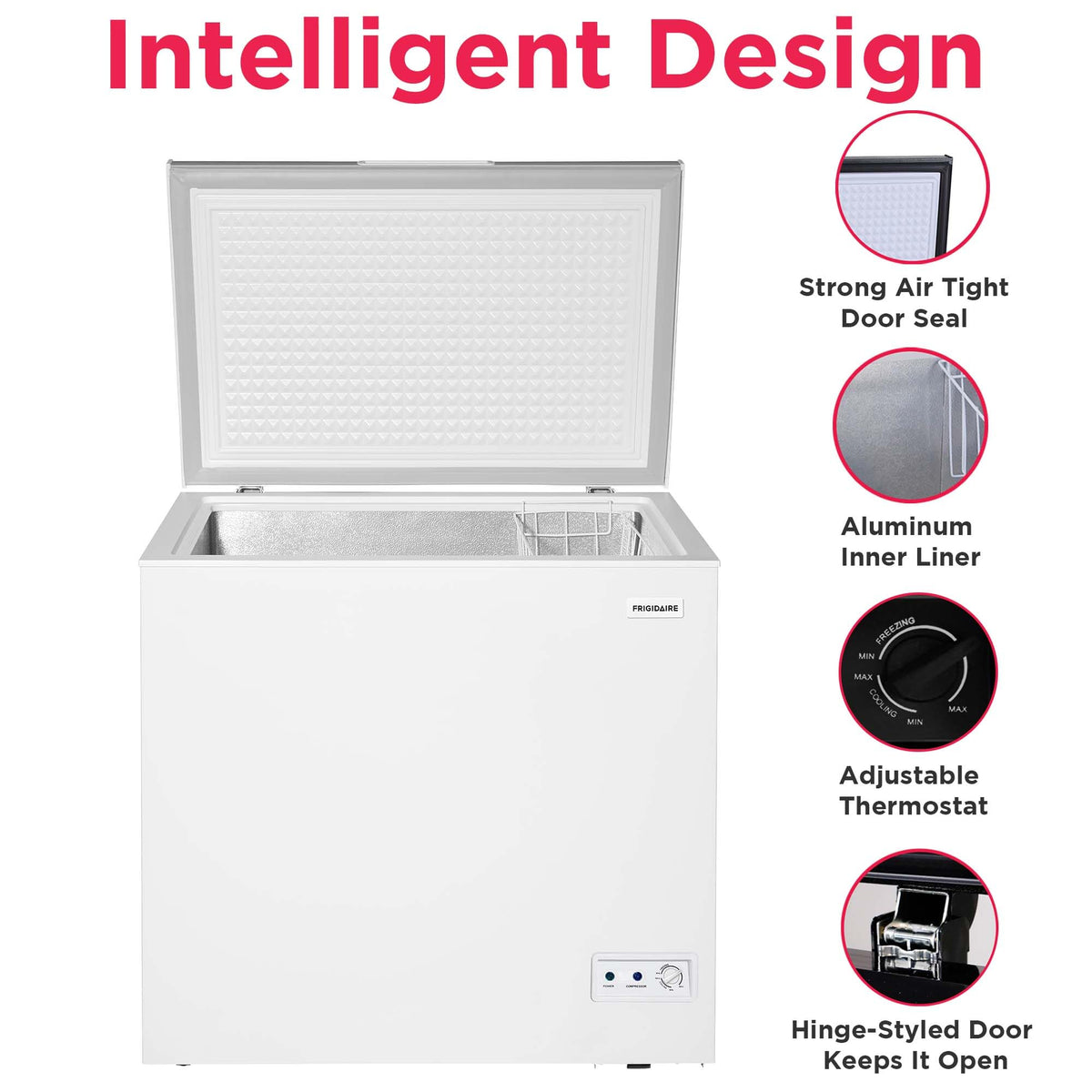7 Cu. Ft. Chest Freezer with Removable Wire Basket U897089