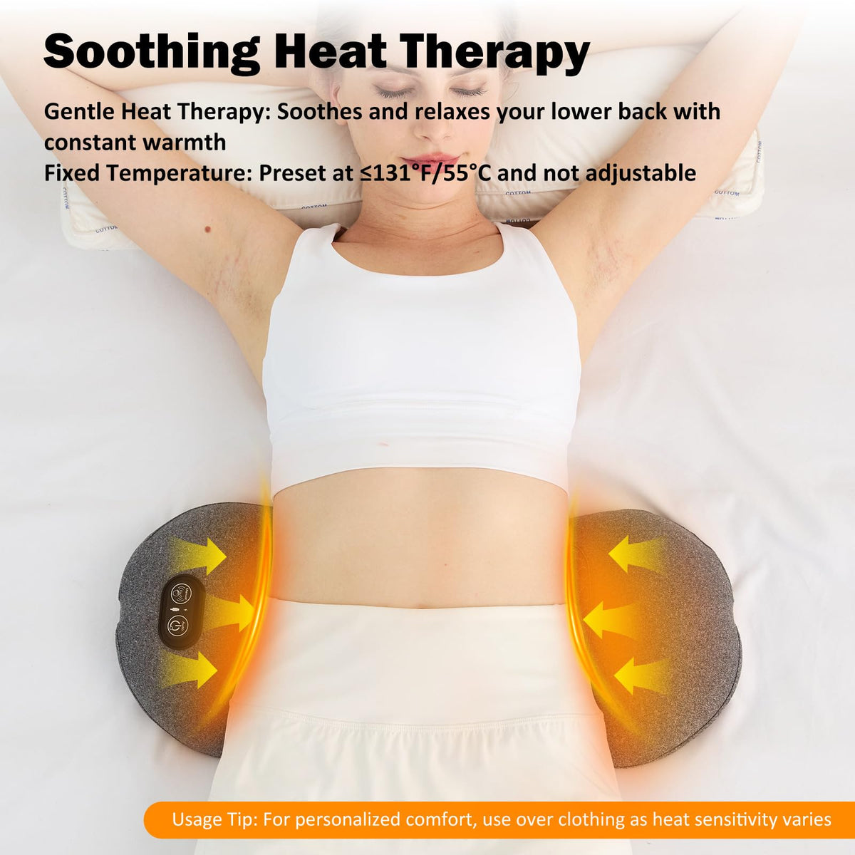 Back Massager with Heat, Vibration, Airbag Stretch J508