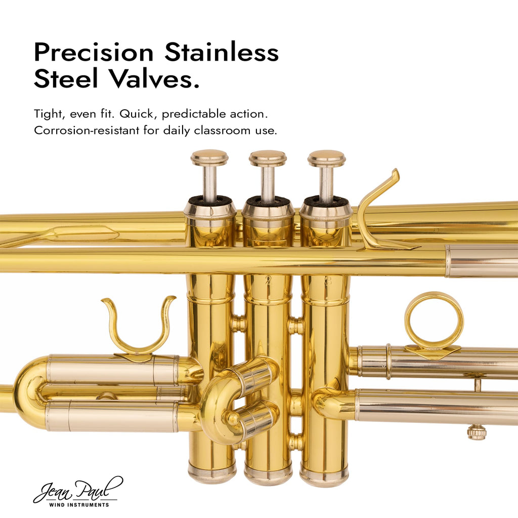 Bb Trumpet with Yellow Brass Bell and Stainless Steel Valves A7635
