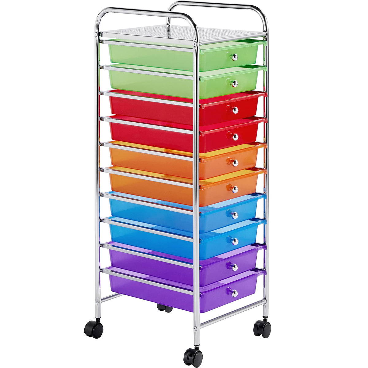 10 Drawer Rolling Storage Cart with Wheels X457