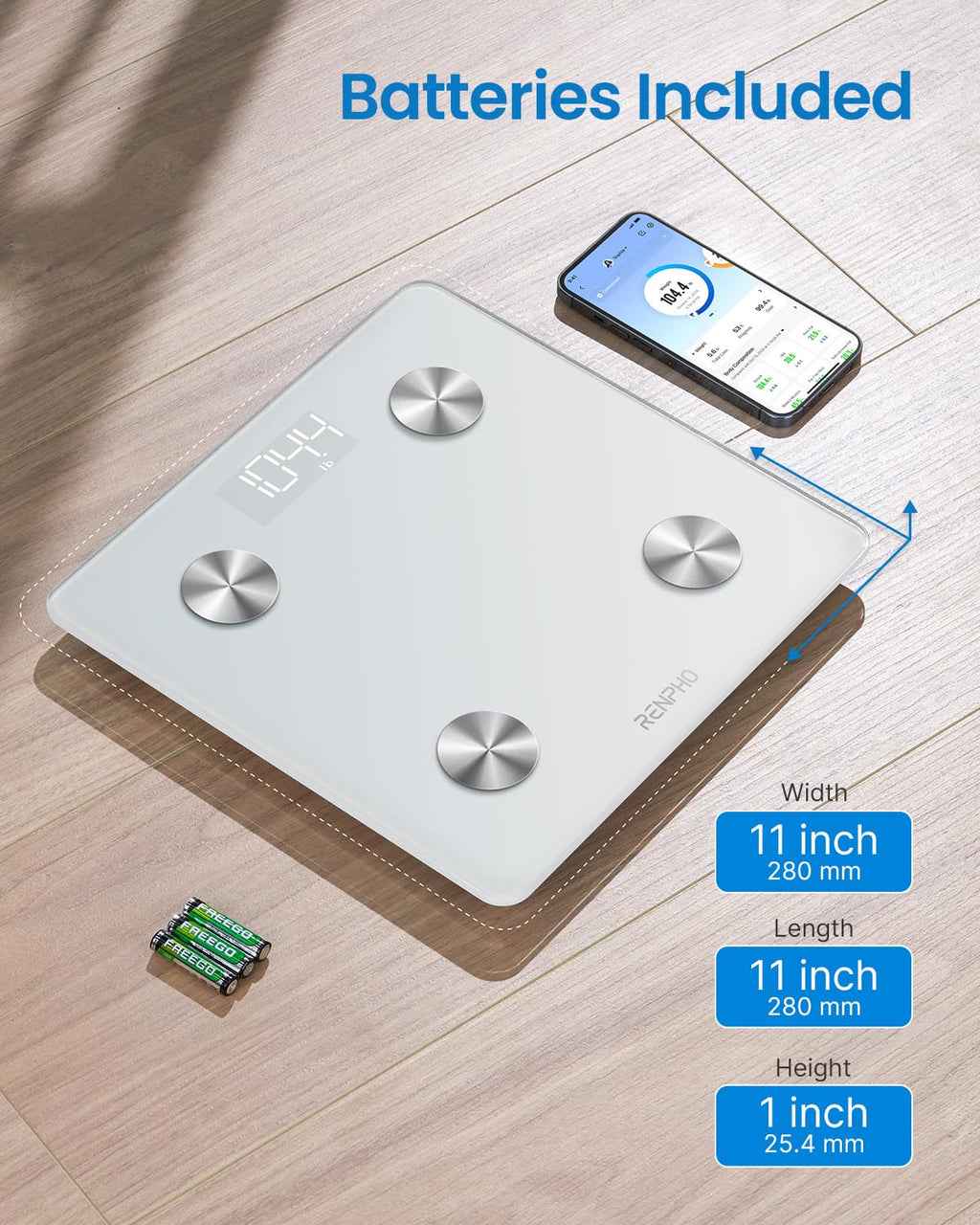 White Bluetooth Smart Scale I660