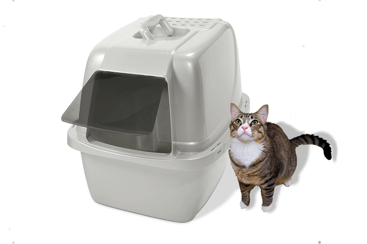 Large Enclosed Hooded Cat Litter Box H249436