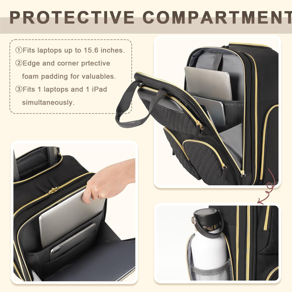 Underseat Carry On Luggage with Wheels J4335