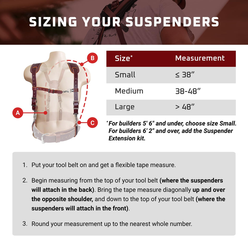 Leather Suspenders with Pockets I5490